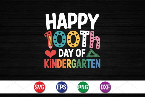 100th Day of Kindergarten SVG Graphics