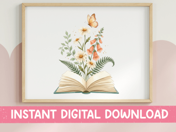 Book Blooming Flowers Reader Design
