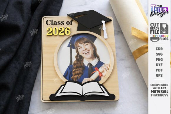 Graduation Mini Photo Frame Laser Cut