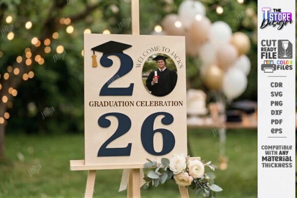 Graduation Welcome Sign 2026 Laser Cut