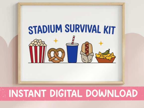 Stadium Survival Kit Game Day SVG Graphics
