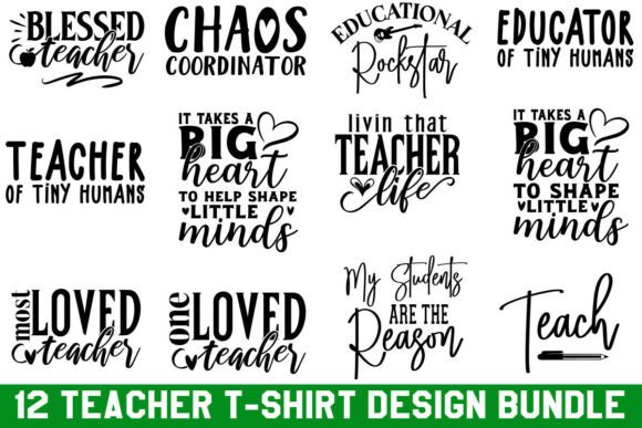 Teacher T-shirt Designs Bundle