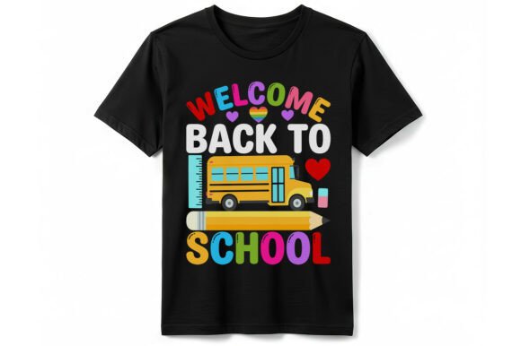 Welcome Back to School Bus T-Shirt Graphics